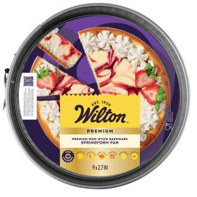 Premium 9X3 Non-Stick Steel Springform Cheesecake Pan Removeable Bottom Deep-Dish Pizza Pan, Packaging May Vary