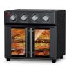 PlumChef 29.5 Quart Extra Large 6 Slices Air Fryer Convection Toaster Oven, French Door, 1700W, Multifunction Oven for Air Fryer, Toast, Grill