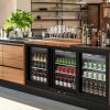 11.4 Cu.Ft Back Bar Cooler 53.2"W Beverage Refrigerator, 3 Low-E Glass Sliding Doors, Counter Height Bar Fridge,Commercial Display Refrigerator