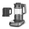 Joydeem Soymilk Maker Machine, Heated Blender with Grind Cup, Low Noise Variable Frequency Brushless Motor, 1.75L Capacity, Black, JD-B1Pro
