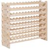 96 Bottle Stackable Modular Wine Rack, 8-Tier Wine Bottle Holder,Solid Wood Floor Freestanding Wine Storage Rack For Pinot Noir bottles,For Kitchen