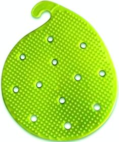 Vegetable Scrubber Brush : Double Sided Fruit and Vegetable Scrubber - Multi Use: Potato Scrubber - Carrot Brush - Trivet - Jar Opener by Cestari Kitc