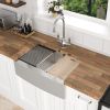 30 Farmhouse Sink Workstation - 30*21*9 Inch Kitchen Sink Stainless Steel 18 gauge Apron Front Kitchen Sink
