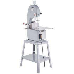 VEVOR Commercial Electric Meat Bandsaw, 1500W Stainless Steel Vertical Bone Sawing Machine, Workbeach 19.3" x 15", 0.16-7.9 Inch Cutting Thicknes