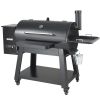 62 inch Portable Charcoal Grill, Propane Gas Grills with Cover and Cart, Heavy Duty Iron BBQ Grill, Mini Tabletop Smoker for Outdoor Cooking