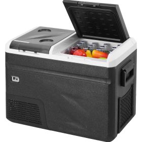 Portable Car Refrigerator, with Ice Making Function, 12 Volt Car Refrigerator Fridge, 38 QT Single Zone Portable Freezer, -4 to 68 F Adjustable Temp