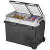 Portable Car Refrigerator, 12 Volt Car Refrigerator Fridge, 58 L / 61.5 QT Dual Zone Portable Freezer, -4 to 68 F Adjustable Temperature
