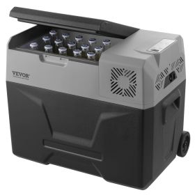 Car Refrigerator, 12 Volt Car Refrigerator Fridge, 40 L Single Zone Portable Freezer with Wheels and Handle, -4-68 F