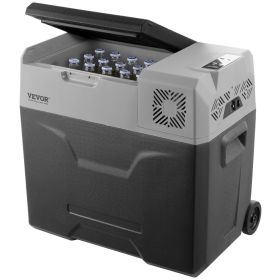 Car Refrigerator, 12 Volt Car Refrigerator Fridge, 50 L Single Zone Portable Freezer with Wheels and Handle, -4 F-68 F
