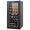 32-Bottle Wine Cooler, Dual Zone & Dual Temperature Wine Fridge, Freestanding Refrigerator with Digital Control
