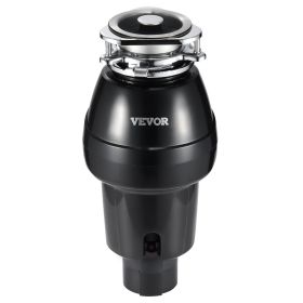 Garbage Disposal, 3/4 HP 3260RPM Continuous Feed Food Waste Disposer, 3-Bolt Mount Food Waste Grinding System with Sound Reduction