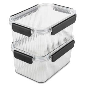 2 Pack of 7 Cup Food Storage Containers, Clear