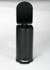 10L Curved Step Trash Can, Stainless Steel Garbage Can with Foot Pedal