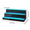 LED Lighted Liquor Bottle Display Bar Shelf RF & App Control 24" 3-Step