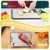 Titanium Cutting Board for Kitchen, Cutting Board Double Sided Food Grade, Pure Titanium/PP, Easy to Clean Large Size 16'×11'