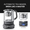 Joydeem Hot Tea Maker, Glass Electric Kettle with Auto Lift Tea Infuser and Temperature Control, 1.7L, JD-ZC6088G