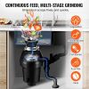 Garbage Disposal, 1HP 3270RPM Continuous Feed Food Waste Disposer, EZ Connect Food Waste Grinding System with Sound Reduction