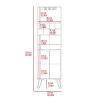 Sheffield H Bar Cabinet, Eight Bottle Cubbies, Two Glass Shelves