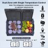 Car Refrigerator, 25 L Dual Zone Portable Freezer, 12 Volt Car Refrigerator Fridge, -4-68 F Adjustable Range