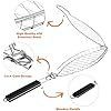 Fish Grill Basket, Heavy Duty Stainless Steel Grilling Basket with Removable Wooden Handle & Bonus Basting Brush