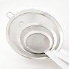 3pc (3", 5", and 8") Stainless Steel Mesh Strainer Set Silver
