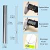 Stainless Steel 13.2" Long Flat Barbecue Skewers,20PCS/40PCS BBQ Kebab Skewers with Portable Metal Storage Tube