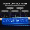SOTOLA 24 Inch 46 Bottle Dual Zone Wine Cooler with Clear Glass Door and Advanced Cooling System