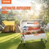 Stainless Steel Rotisserie Grill with Hooded Cover, BBQ Whole Pig Lamb Goat Charcoal Spit Grill, Electric 50W Motor BBQ Hog Rotisserie Roaster
