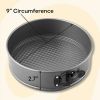Premium 9X3 Non-Stick Steel Springform Cheesecake Pan Removeable Bottom Deep-Dish Pizza Pan, Packaging May Vary