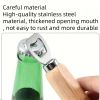 Beer Capper, Thickened Stainless Steel Wooden Handle Corkscrew, Wine Cap, Beverage Bottle Opener