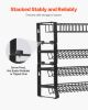 VEVOR Detachable Spice Rack Organizer for Cabinet, 4 Tie Stackable Seasoning Organizer