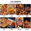 62 inch Portable Charcoal Grill, Propane Gas Grills with Cover and Cart, Heavy Duty Iron BBQ Grill, Mini Tabletop Smoker for Outdoor Cooking