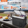 Portable Car Refrigerator, 12 Volt Car Refrigerator Fridge, 58 L / 61.5 QT Dual Zone Portable Freezer, -4 to 68 F Adjustable Temperature