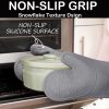 6pcs Pot Holders and Oven Mitts Heat Resistant, Non-Slip Silicone Mini Oven Gloves and Hot Pads for Kitchen,15" Extra Long Oven Gloves for Cooking