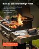 VEVOR 28PCS Griddle Accessories Kit, Flat Top Grill Accessory, Enlarged Spatula Gift Set, Stainless Steel Grilling Tools with Basting Cover, Tong