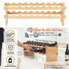 2-Tier Stackable Modular Wine Rack for Kitchen/Bar