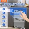 24" Undercounter Refrigerator, 2 Drawer Wine Refrigerator with Different Temperature, 4.87 Cu.ft. Capacity