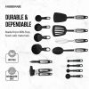 (2 pack) Professional 14-Piece Kitchen Tool and Gadget Kitchen Utensil Set in Black