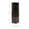Seattle Bar Cabinet, Eight Bottle Cubbies, Two Large Open Shelves