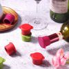 Wine Bottle Caps - Silicone Bottle Covers - Air-Tight Vacuum Seal - Wine Gifts for Women - Set of 4