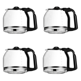 12 Cup Glass Replacement Carafe (Color: 4Pack)